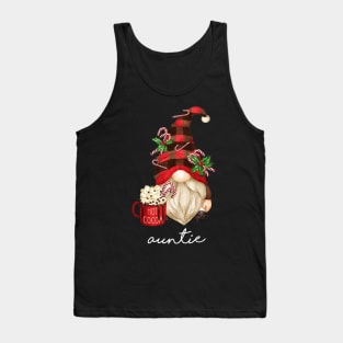 Auntie Gnome Hot Cocoa Family Matching Merry Christmas Tank Top